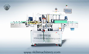 不干膠貼標(biāo)機(jī)性能_雙面不干膠貼標(biāo)機(jī)（單壓桿）定制